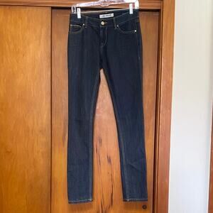 Kasil Workshop Women's Dark Blue Skinny Jeans 32” Inseam 7.5” Rise Excellent!